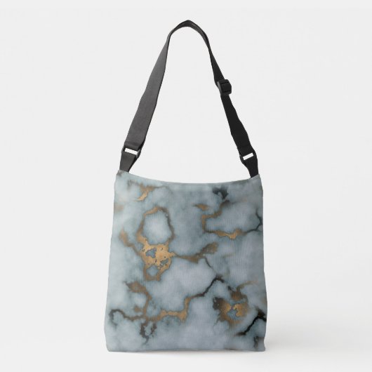 Golden Vein Marble Ocean Mist Crossbody Bags Crossbody Tas (Voorkant)