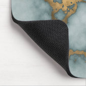 Golden Vein Marble Ocean Mist Mouse Pads Muismat (Hoek)