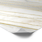 Golden Veined Carrara Marble Texture Poster (Hoek)