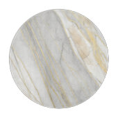 Golden Veined Carrara Marble Texture Snijplank (Voorkant)