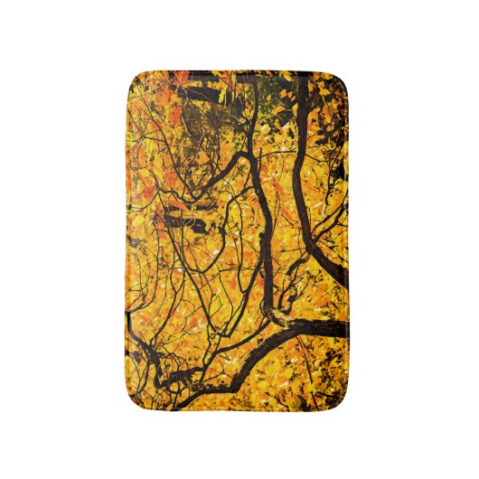 Golden veins in het najaar badmat (Voorkant Verticaal)