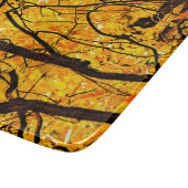 Golden veins in het najaar snijplank (Hoek)