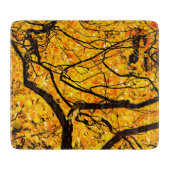 Golden veins in het najaar snijplank (Voorkant)