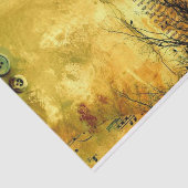 Golden vel muziekpapier tissuepapier (Detail)