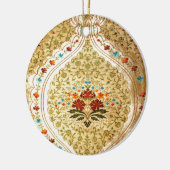 Golden Venetiaanse damasvraag Keramisch Ornament (Links)
