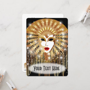 Golden Venice Carnival Party Masker
