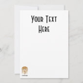 Golden Venice Carnival Party Masker Bedankkaart (Achterkant)