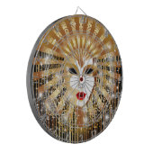 Golden Venice Carnival Party Masker Dartbord (Voorkant Links)