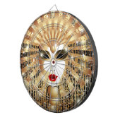 Golden Venice Carnival Party Masker Dartbord (Voorkant Rechts)