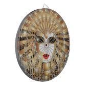 Golden Venice Carnival Party Masker Dartbord (Voorkant Links)
