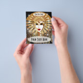Golden Venice Carnival Party Masker Flyer (Hand)