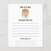 Golden Venice Carnival Party Masker Flyer (Achterkant)