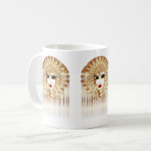 Golden Venice Carnival Party Masker Koffiemok (Voorkant links)