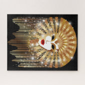 Golden Venice Carnival Party Masker Legpuzzel (Horizontaal)