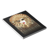 Golden Venice Carnival Party Masker Notitieblok (Schuin)