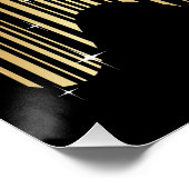 Golden Venice Carnival Party Masker Perfect Poster (Hoek)