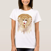 Golden Venice Carnival Party Masker T-shirt (Voorkant)