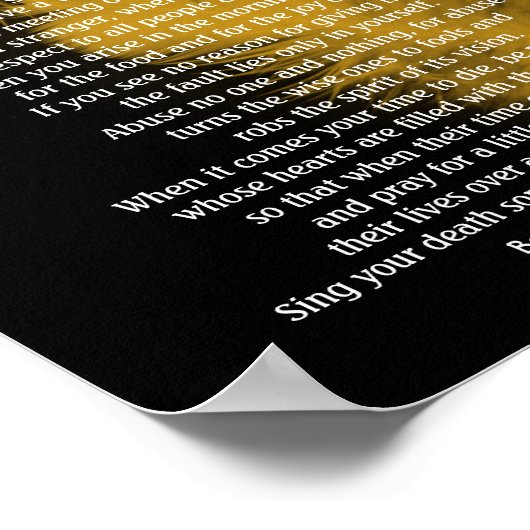 Golden veren, Chief Tecumseh Poster (Hoek)