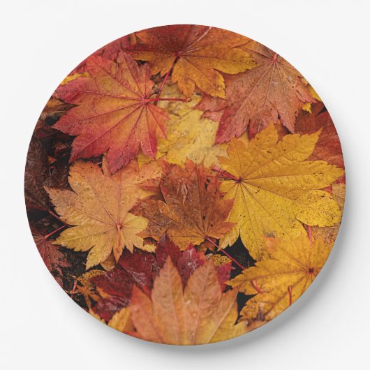 GOLDEN VERLIES VAN AUTUMN PAPIEREN BORDJE (Voorkant)