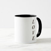 Golden Vertical LOVE Mug Mok (Voorkant rechts)