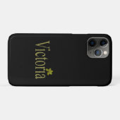 Golden Victoria Name, Hoesje-Mate iPhone Case (Achterkant (horizontaal))