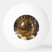 Golden Victory: Netball gevangen in een glanzend n Pingpongbal (Achterkant)