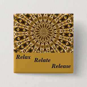 Golden_ Vierkante Button 5,1 Cm