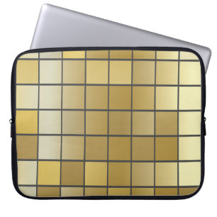 Golden vierkante textuur -  illustratie laptop sleeve