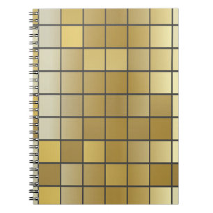 Golden vierkante textuur - illustratie notitieboek