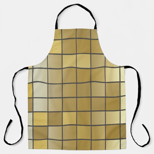 Golden vierkante textuur - illustratie schort (Voorkant)