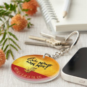 Golden Vietnamees Rat Year-gepersonaliseerde ARK Sleutelhanger (Voorkant Rechts)