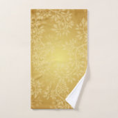Golden Vine Monogram Bad Handdoek (Handdoek)
