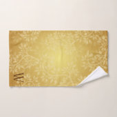 Golden Vine Monogram Bad Handdoek (Handdoek)