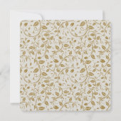 Golden Vines bruiloft Kaart (Achterkant)