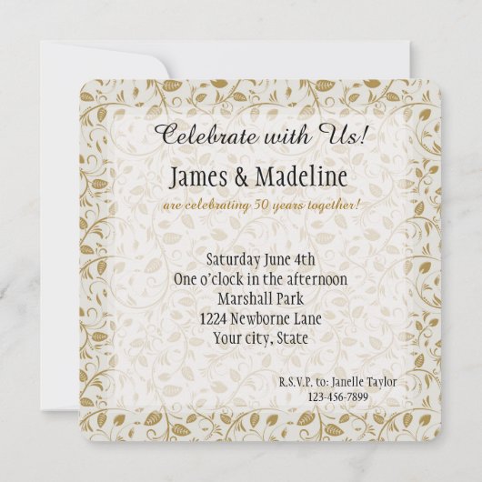 Golden Vines Kaart (Achterkant)