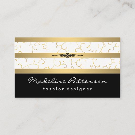 Golden Vines Luxe Classic Visitekaartje (Voorkant)