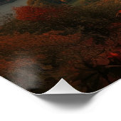 Golden Vineyard Path - Poster van het Piemonte-lan (Hoek)