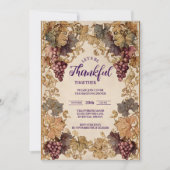 Golden Vineyard Thanksgiving Kaart (Voorkant)