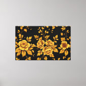 Golden Vintage Roses Canvas Afdruk (Voorkant)