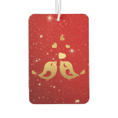 Golden Vogels harten Rood schitterend mooi bijtend Luchtverfrisser (Achterkant)