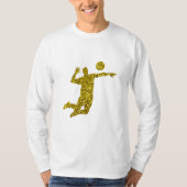 Golden Volleyball Long Sleeve T-Shirt (Voorkant)