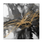 Golden Vortex I Tegeltje<br><div class="desc">Golden Vortex I van Jennifer Goldberger</div>