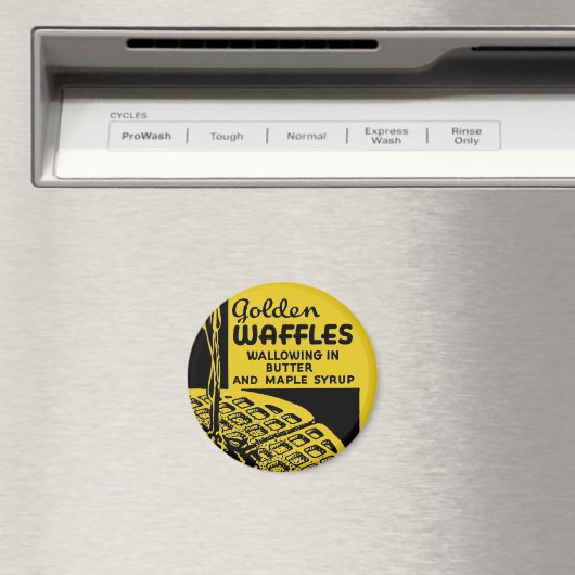 Golden Waffles Breakfast Magneet (Insitu (Vaatwasser))