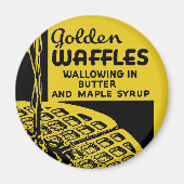 Golden Waffles Breakfast Magneet (Voorkant)