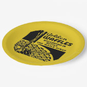 Golden Waffles Breakfast Papieren Bordje (Gekanteld)