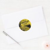 Golden Waffles Breakfast Ronde Sticker (Envelop)