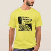 Golden Waffles Restaurant met naam T-shirt (Voorkant)