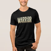 Golden Warrior - Bold Metallic Tri-Blend Shirt (Voorkant)