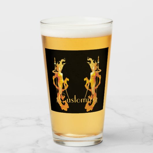 Golden Warrior Goddess Thunder_Cove Glas (Voorkant gevuld)