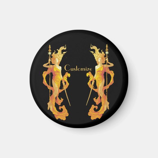 Golden Warrior Goddess Thunder_Cove Magneet (Voorkant)